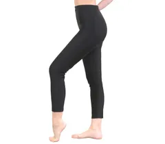 [スマイル ララ] クロ 10分丈 M-L レディース 日本製 女性 レギンス パンツ スパッツ ストレッチ 外出 丈長 はは 女性用 タイト かわい きつく 蒸れない レディス セット れでいーす 服 長め 足長 ゆるめ 細 [ブラック10分丈] [M-L]
