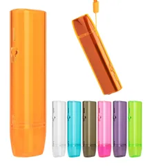 【特価商品】GUANSTD加熱式たばこ用ケース、iqos iluma one/イルマ i ワンに適用する 透明ケース。アイコスイルマ ワン対応 ケース 全面保護 耐衝撃 傷つけ防止 持ち運び便利 ストラップ付（オレンジ）