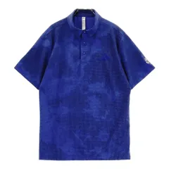 サイズ：O ADIDAS GOLF アディダスゴルフ HC7911 半袖ポロシャツ シアサッカー 総柄 ネイビー系 [240101517300] ゴルフウェア メンズ ストスト