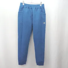 ◇ Θ Champion チャンピオン ウエストゴム スウェットパンツ サイズM ブルー系 メンズ E  【1506130009313】