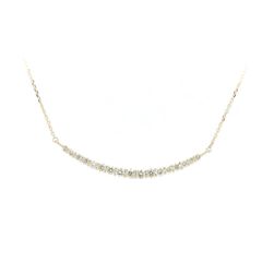 GSTV  ラインダイヤモンド ネックレス 0.60ct K18YG(18金 イエローゴールド) 質屋出品