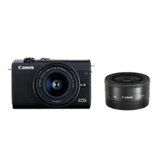 【極美品】 キヤノン CANON EOS M200 レンズキット キヤノン、4K動画撮影に対応した小型ミラーレスカメラ「EOS M200