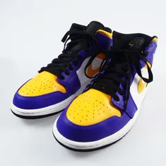 【姫路東店】 中古 NIKE | ナイキ スニーカー AIR JORDAN 1 MID LAKERS DQ8426-517 28cm 【126】