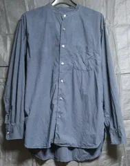 ユニクロ　スタンドカラーシャツ（長袖）メンズ　サイズＬ　カラーNAVY