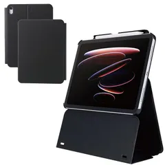 【新品】 エレコム iPad A16 第11世代 11インチ 2025年 10.9インチ 第10世代 2022年 ケース 多段階高さ調整 オートスリープ/オートウェイク ソフトレザー ブラック TB-A25RWVH2BK 0