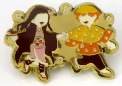 【中古】バッジ・ピンズ 竈門禰豆子＆我妻善逸 ゆるパレット ピンズ 「鬼滅の刃」