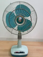 National製レトログリーン扇風機（高さ70cm） Yahoo!オークション -「昭和レトロ扇風機ナショナル」(扇風機