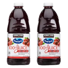 【コストコ】カークランドシグネチャー クランベリー＆フルーツミックス濃縮還元ジュース 2.83L ×2本のサムネイル