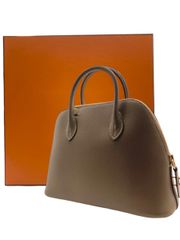 エルメス(HERMES) ボリード1923 25cm エトゥープ エプソン ゴールド金具 Z刻印(2021年製造) 中古 レディース ハンドバッグ ショルダーバッグ