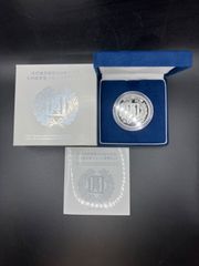 近代通貨制度150周年 記念1000円銀貨 プルーフ貨幣セット 外箱ダメージあり