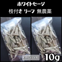 ホワイトセージ 枝付き リーフ 無農薬 １０g おまけ付きのサムネイル