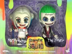 【中古】フィギュア ジョーカー(シルバー・スーツ版)＆ハーレイ・クイン(ハンマー付き版) 2体セット 「スーサイド・スクワッド」 コスベイビー サイズS バットマン100%ホットトイズ限定