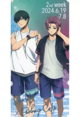 【中古】キャラカード 糸師凛＆糸師冴(シーサイドモチーフ) 来店記念チケット 「ブルーロック×文房具カフェ」 2週目 カフェ利用/対象商品購入特典