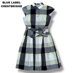【BLUE LABEL CRESTBRIDGE】美品　半袖シャツワンピース　36