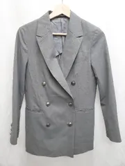 ◇ Θ destyle SUIT SQUARE ダブルボタン 長袖 ジャケット サイズ38 グレー レディース P  【1410230005673】