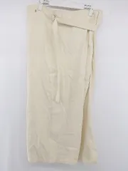 ◇ Aunt Marie's ワンショルダー シンプル フレア ロング キャミソールワンピース サイズM ベージュ レディース E  【中古】 【1305250010236】