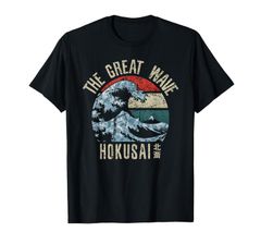 Great Wave Japan 神奈川北斎 漢字 アニメ 漫画 オタク Tシャツ