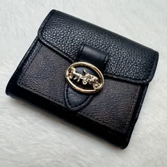 coach コーチ　二つ折り財布　ゴールド　金具