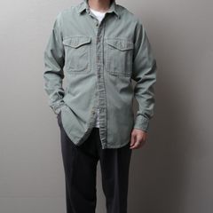 1980~90's Eddie Bauer Cotton Twill Shirt "madeinUSA" 131149