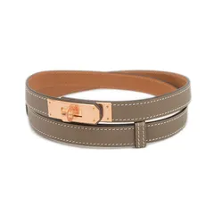 【未使用】エルメスケリーベルトゴールド18 ローズゴールド金具 HERMES - 【新品・未使用品】エルメス ケリーベルト ゴールド