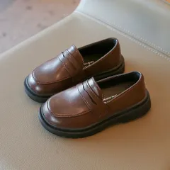 ☆ ブラウン ☆ 34(20cm) ☆ フォーマルシューズ キッズ フォーマルシューズ キッズ フォーマル シューズ フォーマル靴 靴 パンプス スリッポン ミュール ローファー ローヒール 低め 履きやすい 子供 こども 子ども 女の子 男の子 エレガント