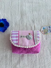 ナチュラル可愛い！りんごポーチ　ピンク