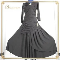 社交ダンス 衣装 スタンダード 上下セット セットアップ レッスンウェア パーティ衣装 女性用 レディース オールシーズン 黒 Leirena レイリーナ ブラック系 ラインストーン スカート トップス 伸縮性 ウエストゴム 洗練 ポリエステル ポリウレタン