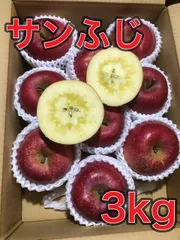 長野産 葉とらずサンふじ 秀品3kg