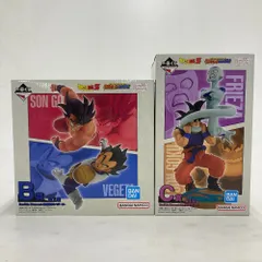 02w14099 一番くじ ドラゴンボール DRAGON HISTORY フィギュア 2点セット B賞 孫悟空VSベジータ / C賞 孫悟空VSフリーザ Revible Moment ※未開封品【中古品】