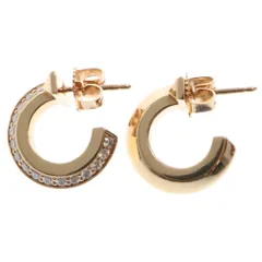 TIFFANY&Co (ティファニー) Tワン フープ ピアス ダイヤモンド Au750 PG ピンクゴールド d0.20ct K18 ジュエリー