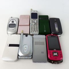 【ジャンク品】携帯電話 ガラケー docomo ドコモ SONY ソニー 他 9点 まとめ ユニセックス【中古】6-21