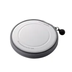 【在庫処分】ファスナー付 セミハード 12枚収納 CDケース ホワイト DVD CCD-H12WH エレコム