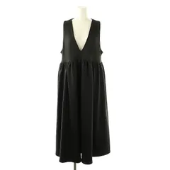 お値下げ　美品　一度のみ着用　アンミヌ　Vネックギャザージャンスカ パリフワVネックジッパージャンバースカート[品番：PA000015590