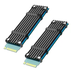 【即日発送】ヒートシンク(2280 M.2 M.2 SSDに適合)、PC/PS5/PS5 GLOTRENDS Slimをインストール、22x70x3mmアルミニウム製全体、導熱接着シート付き(2枚入り)