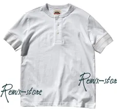★S/S サイズM〜3XL ヘヴィウォッシュド アメリカン ヴィンテージ仕様 ヘンリー TEE 白 コットン 新品 半袖 無地 Tシャツ 袖リブ★T678