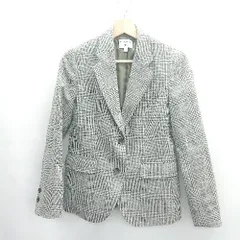 ◇ ⊇ UNIQLO ユニクロ チェック 長袖 ジャケット サイズS ブラック レディース E  【1503060030776】