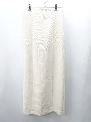 ◇ ⊂ A part by アパートバイ 後ろウエスト一部ゴム ロング丈 セミタイト スカート サイズL アイボリー レディース E  【1503050012560】