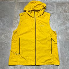 mont-bell  モンベル  フードベスト  ナイロンベスト  イエロー  M size  黄色  ロゴ  古着