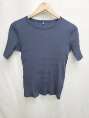 ◇ ⊂ UNIQLO ユニクロ キッズ 子供服 半袖 Tシャツ サイズ160 ネイビー P  【1409250025808】