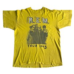 90sR.E.M. バンドTシャツ ビンテージ シングルステッチ ボロ グランジ 