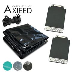 軽トラック 荷台シート スロープ型 2.0m/1.9m × 2.2m マッドガード 2点セット トラックシート 泥除け 防水カバー 雨除け 外装 カスタム 軽トラ