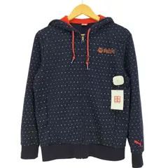 プーマ PUMA 耳付きフード リメイク 水玉 ジップパーカー レディース import：S 