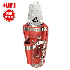 MIKI 三貴 ミキ 工具差し ツールホルダー プロ用 赤革 レッド 特注品 別注 ラチェットレンチ カッター差し SPH-500R-RE