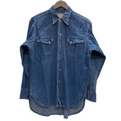 LEVI'S ウエスタンデニムシャツ 長袖　ショートホーン　米国　バレンシア製 リーバイス バレンシア ショートホーン デニム ウエスタンシャツ