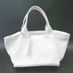 A.la Malva アラマルヴァ 本革レザー 巾着バッグ ホワイト 美品