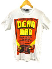 DSQUARED2 (ディースクエアード) Tシャツ 半袖 コットン S ホワイト 黄色 メンズ/027