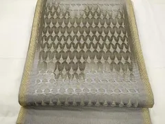 専用帯3551●ひなや工房 伊豆蔵明彦 唐組 高級正絹 片面全通 リバーシブル 帯3551○ひなや工房 伊豆蔵明彦 唐組 高級正絹 片面全通