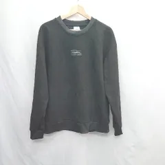 ◇ ⊇ ZARA ザラ 胸元に英文字 長袖 トレーナー サイズL ブラック系 メンズレディース E  【1505220011939】