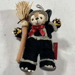 ★ レア Disney sea ディズニーシー  黒猫 ダッフィー ぬいぐるみバッジ ぬいバ ハロウィン 現状品 0.05kg