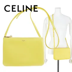 セリーヌ バッグ トリオ スモール ショルダーバッグ CELINE TRIO BAG 19203 3CAD 11CT CITRON シトロン イエロー レザー 本革 サコッシュ 斜め掛け